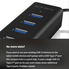 ICY BOX 7-PORT TYPE-C 3.2 GEN1 HUB