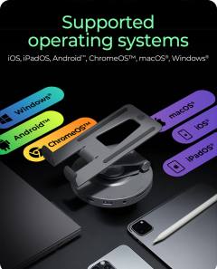 ICY BOX TABLET AND SMARTPHONE HOLDER UP TO 11' WITH 8IN1 DOCKING STATION