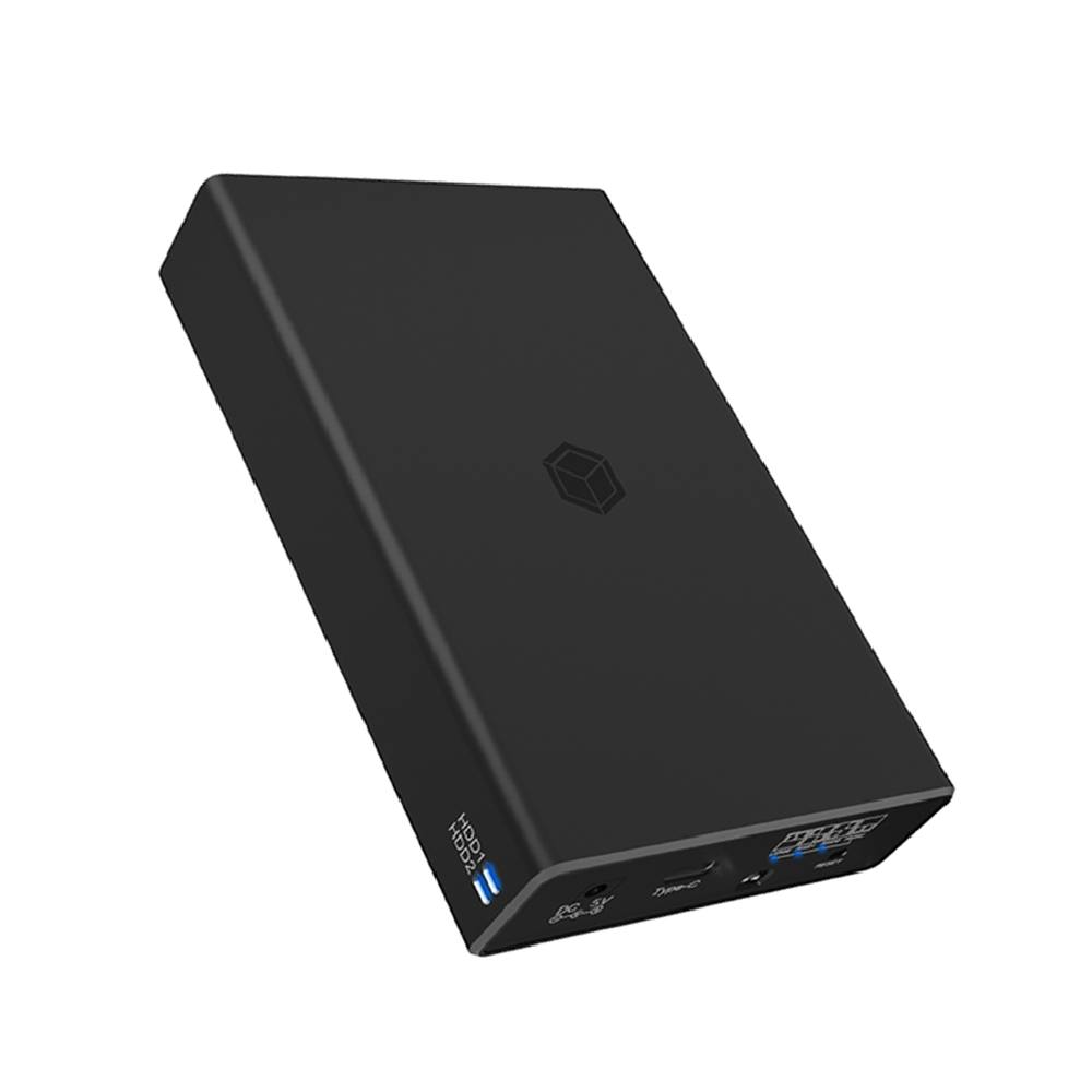 ICY BOX TYPE-C 3.2 GEN2 RAID ENCLOSURE FOR 2xHDD/SSD BLACK