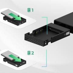 ICY BOX TYPE-C 3.2 GEN2 RAID ENCLOSURE FOR 2xHDD/SSD BLACK