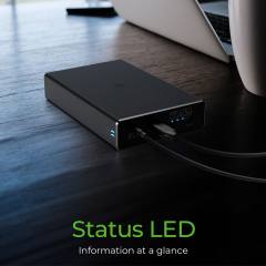 ICY BOX TYPE-C 3.2 GEN2 RAID ENCLOSURE FOR 2xHDD/SSD BLACK