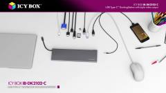 ICY BOX 11 IN 1 TYPE-C NOTEBOOK DOCKING STATION WITH TRIPLE VIDEO OUTPUT