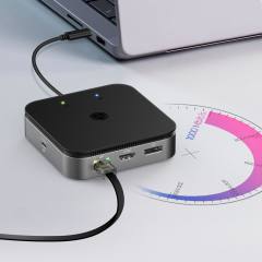 ICY BOX 7 IN 1 USB4 DOCKING STATION WITH DUAL VIDEO OUTPUT