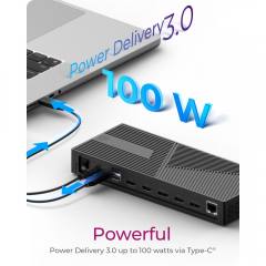 ICY BOX 11 IN 1 TYPE-C HYBRID DOKING STATION WITH TRIPLE VIDEO OUTPUT