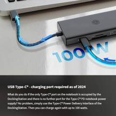 ICY BOX 9 IN 1 TYPE-C DOCKING STATION WITH TRIPLE VIDEO OUTPUT PD100W