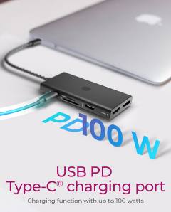 ICY BOX 9 IN 1 TYPE-C DOCKING STATION WITH TRIPLE VIDEO OUTPUT PD100W