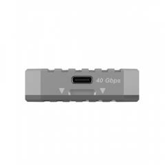 ICY BOX TYPE-C USB4 GEN3x2 M.2 NVMe SSD ENCLOSURE M-KEY SILVER