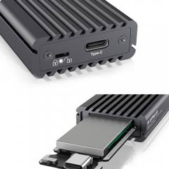 ICY BOX TYPE-C/USB 3.2 GEN2 TO PCIe NVMe/SATA SSD ENCLOSURE WITH WRITE PROTECTION