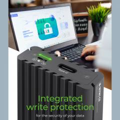 ICY BOX TYPE-C/USB 3.2 GEN2 TO PCIe NVMe/SATA SSD ENCLOSURE WITH WRITE PROTECTION