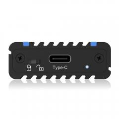 ICY BOX TYPE-C 3.2 GEN2 TO PCIe NVMe SSD ENCLOSURE WITH LED STRIPES