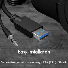 ICY BOX 4-PORT USB3.2 DESK HUB WITH AUDIO IN/OUTPUT