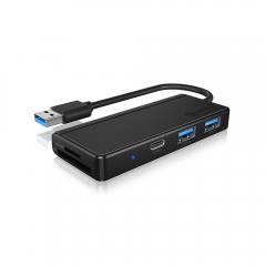 ICY BOX 3-PORT USB 3.2 HUB & CARD READER