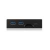 ICY BOX FRONT PANEL 4-PORT USB3.2 HUB AND CARD READER BLACK
