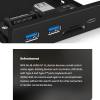 ICY BOX FRONT PANEL 4-PORT USB3.2 HUB AND CARD READER BLACK