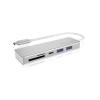 ICY BOX TYPE-C 3-PORT USB 3.2 HUB AND MULTI CARD READER SILVER