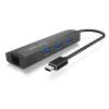 ICY BOX TYPE-C 3-PORT HUB WITH GIGABIT-LAN PORT