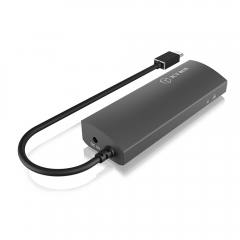 ICY BOX TYPE-C 3-PORT HUB WITH GIGABIT-LAN PORT