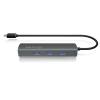 ICY BOX TYPE-C 3-PORT HUB WITH GIGABIT-LAN PORT