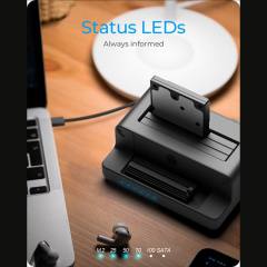 ICY BOX DOCKING & CLONE STATION FOR M.2 NVMe SSD & 2.5''/3.5'' SATA SSD/HDD