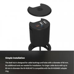 ICY BOX DESK USB CHARGER PD 27W & QC3.0