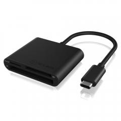 ICY BOX TYPE-C 3.2 MULTI CARD READER BLACK