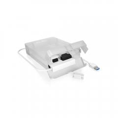 ICY BOX PLASTIC ENCLOSURE USB 3.2 ADAPTER FOR 2.5' & 3.5' SATA III WITH 8x CARD HOLDER