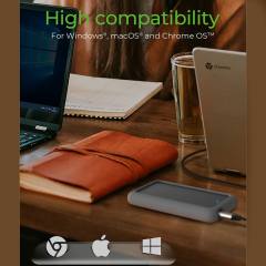 ICY BOX TYPE-C 3.2 EXTERNAL CASE FOR 2.5' SATA III HDD/SSD WITH SILICON SLEEVE GREY