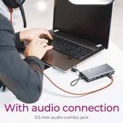 ICY BOX 10 IN 1 TYPE-C DOCK (HUB + HDMI + VGA + CARD READER + 3.5MM) PD100W