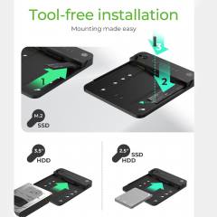 ICY BOX M.2 NVME & SATA 2.5”/3.5” SSD/HDD CLONE & DOCKING STATION