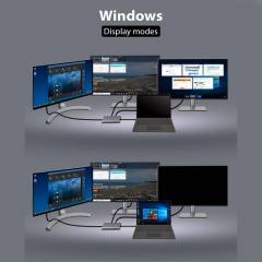 ICY BOX 12 IN 1 TYPE-C DOCK (HUB + HDMI + DP + CARD READER + LAN) PD100W