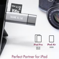 ICY BOX OTG 2-PORT CARD READER ANTHRACITE