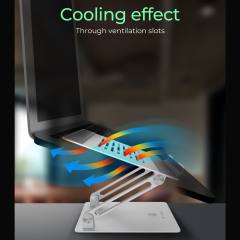 ICY BOX NON-SLIP & HEIGHT ADJUSTABLE NOTEBOOK HOLDER 17' SILVER