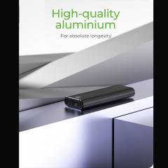 ICY BOX EXTERNAL TYPE-C 3.2 GEN2 ENCLOSURE FOR M.2 NVMe SSD WITH WRITE PROTECTION BLACK