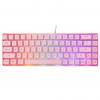 WHITE SHARK RGB GAMING MEMBRANE KEYBOARD RONIN PINK