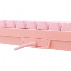 WHITE SHARK RGB GAMING MEMBRANE KEYBOARD RONIN PINK