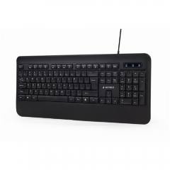 GEMBIRD SLIM RAINBOW BACKLIGHT MULTIMEDIA KEYBOARD US LAYOUT BLACK