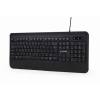 GEMBIRD SLIM RAINBOW BACKLIGHT MULTIMEDIA KEYBOARD US LAYOUT BLACK