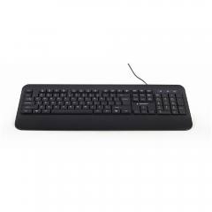 GEMBIRD SLIM RAINBOW BACKLIGHT MULTIMEDIA KEYBOARD US LAYOUT BLACK