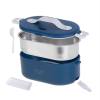 ADLER FOOD CONTAINER - HEATED - METAL CONTAINER BLUE