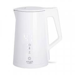 ADLER LED ELECTRIC KETTLE WITH TEMPERATURE CONTROL 1.7L STRIX WHITE