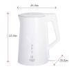 ADLER LED ELECTRIC KETTLE WITH TEMPERATURE CONTROL 1.7L STRIX WHITE