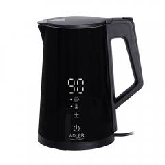 ADLER LED ELECTRIC KETTLE WITH TEMPERATURE CONTROL 1.7L STRIX BLACK