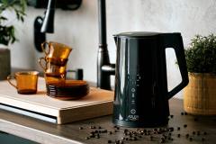 ADLER LED ELECTRIC KETTLE WITH TEMPERATURE CONTROL 1.7L STRIX BLACK
