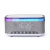 GEMBIRD DIGITAL ALARM CLOCK WITH SPEAKER AND WIRELESS CHARGING FUNCTION WHITE/LIGHT GREY