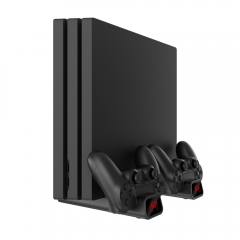 WHITE SHARK PS4 COOLING PAD & 2 CHARGING DOCK PS4-19076 BLACK