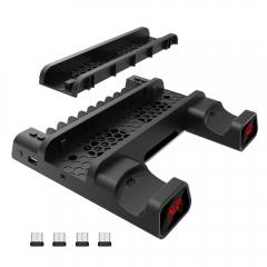 WHITE SHARK PS4 COOLING PAD & 2 CHARGING DOCK PS4-19076 BLACK