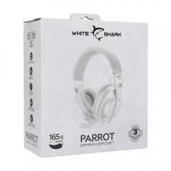 WHITE SHARK GAMING HEADSET GH-2440 FOR PC/PS4/PS5/XBOX/MAC WHITE-GREY