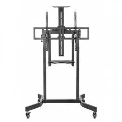 GEMBIRD MOTORIZED HEIGHT ADJUSTABLE TV FLOOR STAND WITH CASTER WHEELS AND REMOTE CONTROL 55'-100'