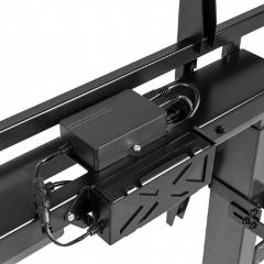 GEMBIRD MOTORIZED HEIGHT ADJUSTABLE TV FLOOR STAND WITH CASTER WHEELS AND REMOTE CONTROL 55'-100'