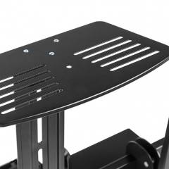 GEMBIRD MOTORIZED HEIGHT ADJUSTABLE TV FLOOR STAND WITH CASTER WHEELS AND REMOTE CONTROL 55'-100'